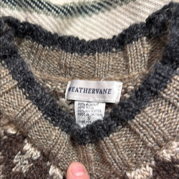 Weathervane Nordic style Sweater - Brown and Gray - Picture 2 of 4